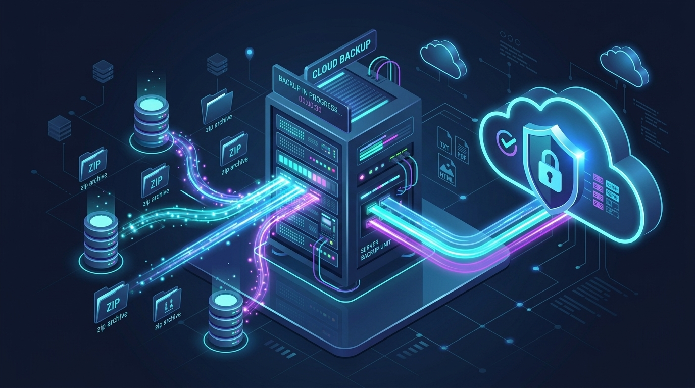 Автоматичний бекап сайтів та баз даних на Linux/VPS: універсальний Bash-скрипт із ротацією та логами